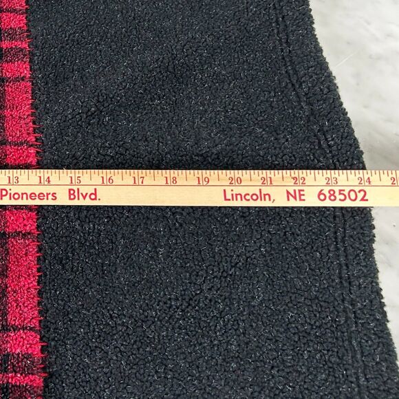 Talbots Fleece Applique Jacket Women's XL Red Black Reindeer Christmas Tree - Picture 14 of 14